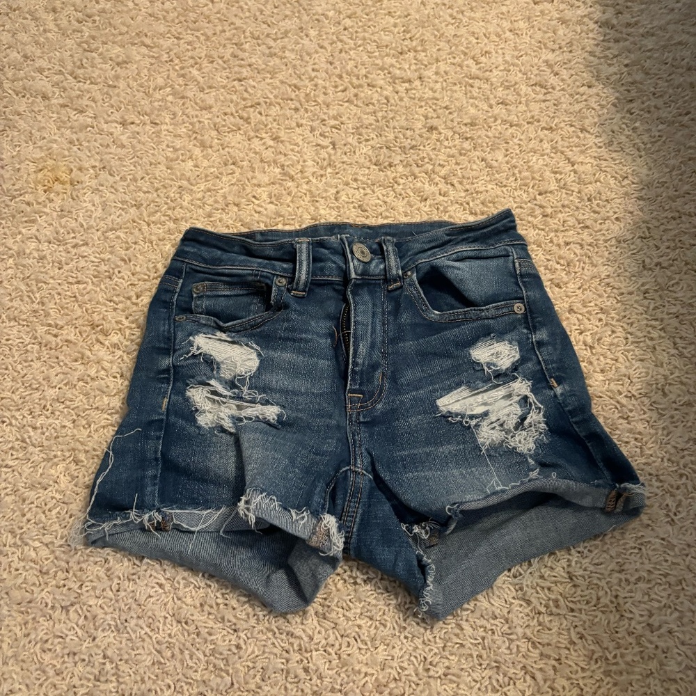 American Eagle distressed shorts